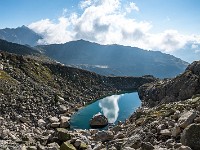 Kleiner See bei der Seitenmoräne des Tiefengletschers. : Nepali Highway, Sidelenhütte