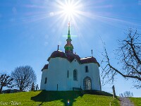 Nun geht es hinunter zur Wallfahrts-Kapelle St. Ottilien in Buttisholz. : Nottwilerberg, Ruswilerberg, Sempachersee