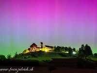 Polarlicht über der Kommende Hohenrain. : Polarlicht Hohenrain