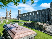 ... und Cathedral, bzw. was von diesen Bauwerken noch übrig ist. : Dunino Den, Fort William, Forth Bridge, St. Andrews