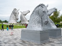 Oder sind es gar vier? : Falkirk Wheel, The Kelpies