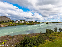 Der Fluss Ölfusá bei Selfoss. : Island