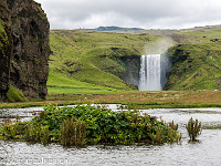 Skógafoss, von einem etwas ungewohnteren Standpunkt aus gesehen. : Island