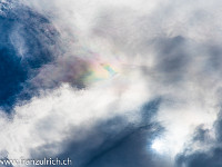 ... tatsächlich entdecken wir irisierende Wolken bzw. dreifältige Flammen - unverkennbare Grüsse des Himmels an alle, die sie wahrnehmen. : Shenandoah