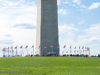 Und noch einmal das eindrückliche Washington Memorial, zu Ehren des ersten Präsidenten der Vereingten Staaten von Amerika. Es ist 169 m hoch und aus weissem Marmor gebaut. : Washington DC AWA 2016