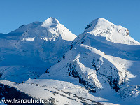 Die Zwillinge Castor (4223 m) und Pollux (4092 m) : Matterhorn, Zermatt