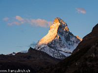 Das Matterhorn (s' Horu) strahlt eine grosse Kraft, Präsenz und Entschlossenheit aus. : Herbst, Matterhorn, Zermatt